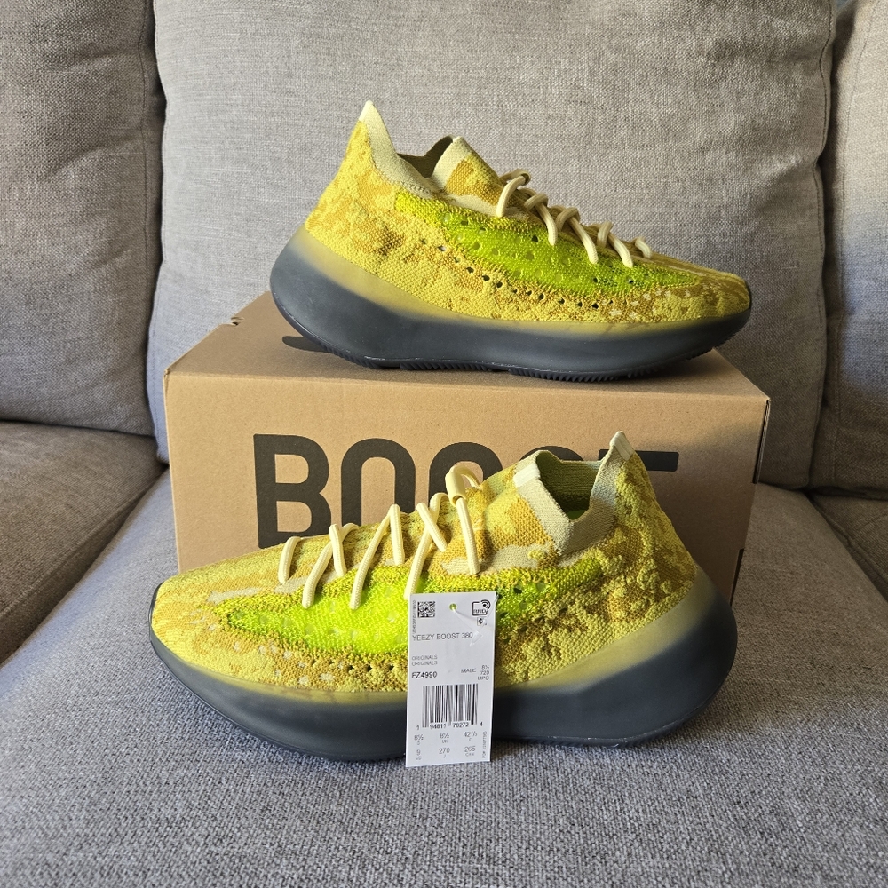 Adidas Yeezy Boost 380 Men Size 9 Hylte Green Grey New 042025